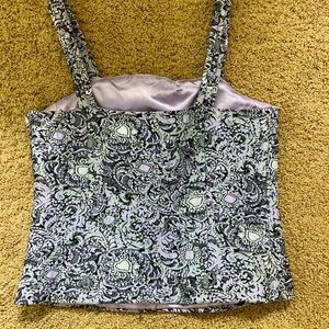 Purple detailed corset top!